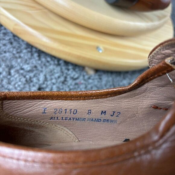 Vintage Bostonian Loafer Mens 8 All Leather Hand Sewn Dress Shoe Made in USA - Picture 8 of 9